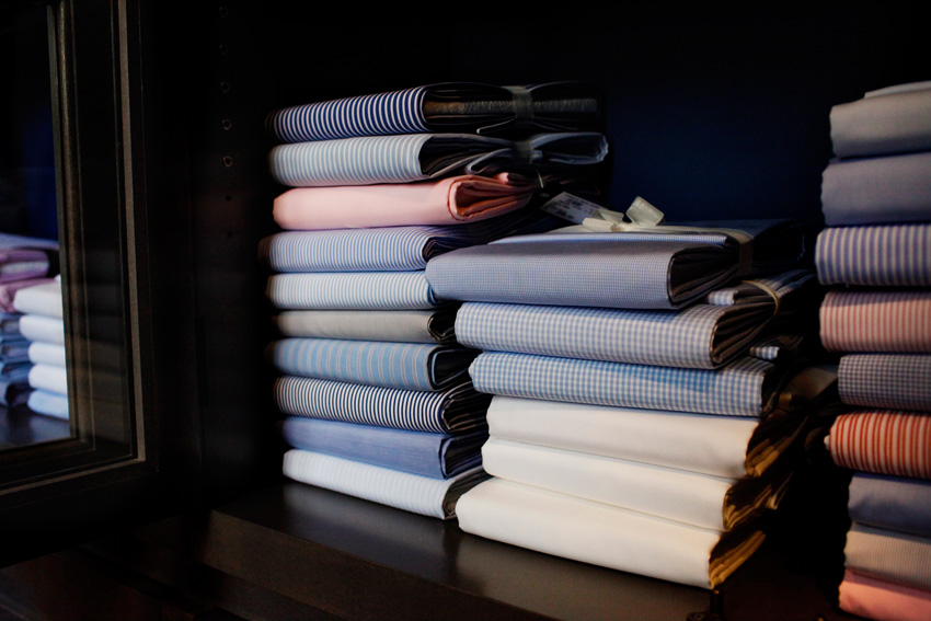 Italian shirt fabric - Phototography by Charles David for ©Styling The Man